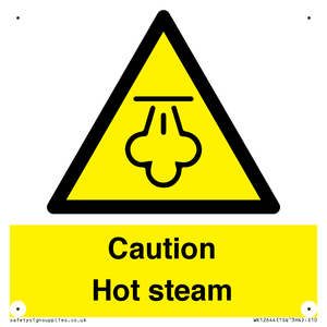 Caution Hot steam